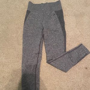 gym shark grey leggings